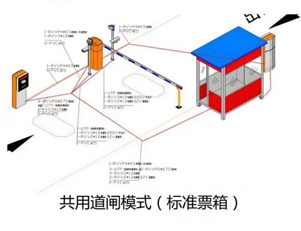 阜南县单通道模式停车系统